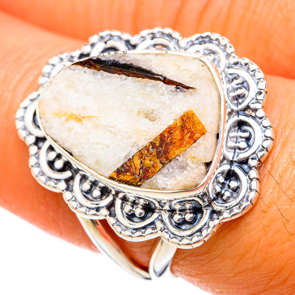 Astrophyllite Rings handcrafted by Anasilvercos - RING104697