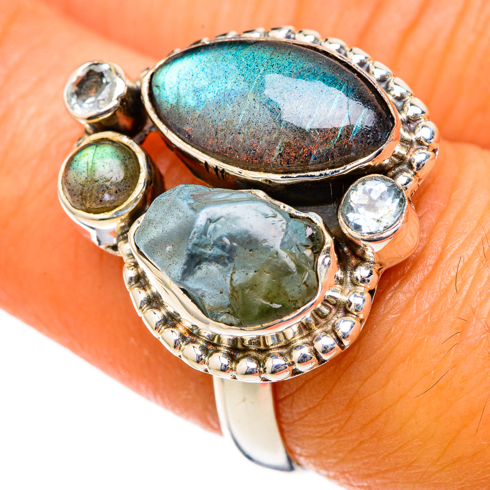 Labradorite Rings handcrafted by Anasilvercos - RING104706