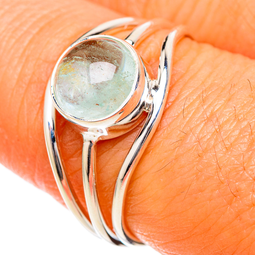 Aquamarine Rings handcrafted by Anasilvercos - RING104710