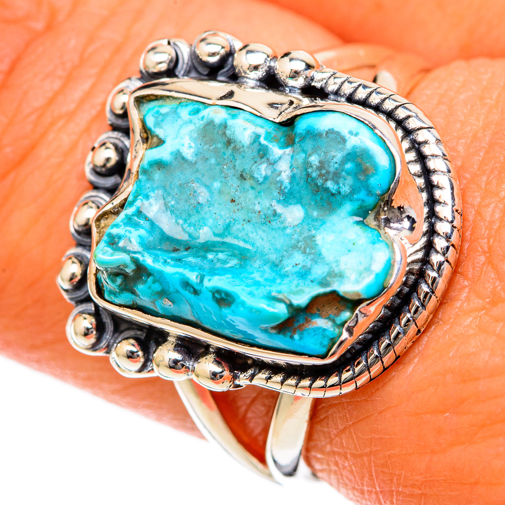 Turquoise Rings handcrafted by Anasilvercos - RING104712