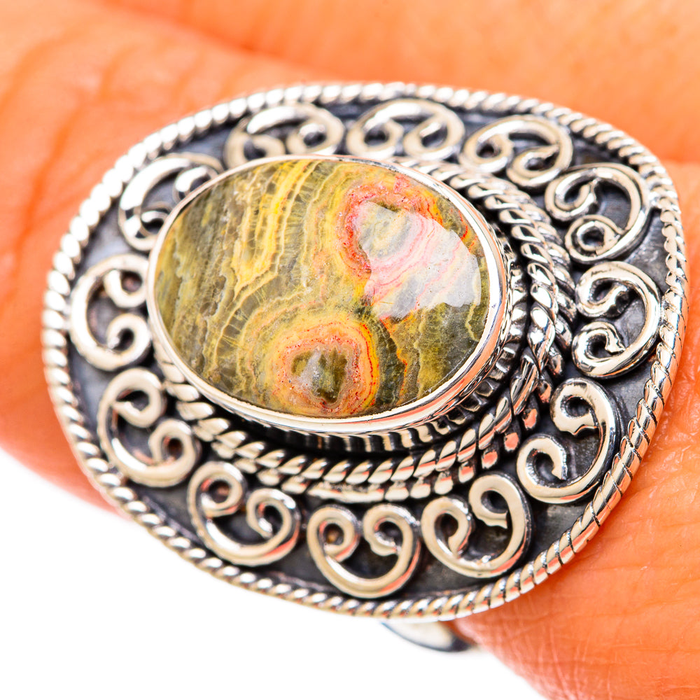 Ocean Jasper Rings handcrafted by Anasilvercos - RING104715