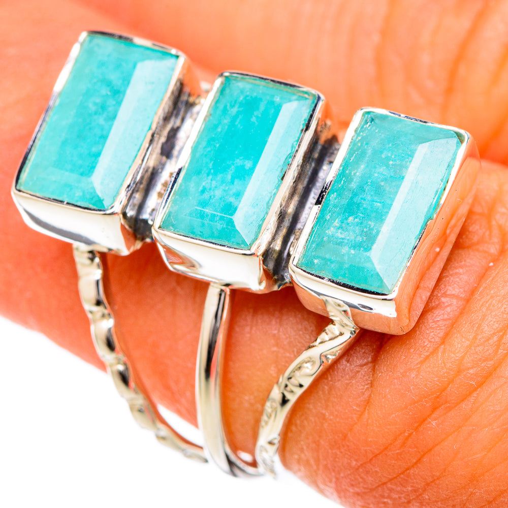 Amazonite Rings handcrafted by Anasilvercos - RING104723