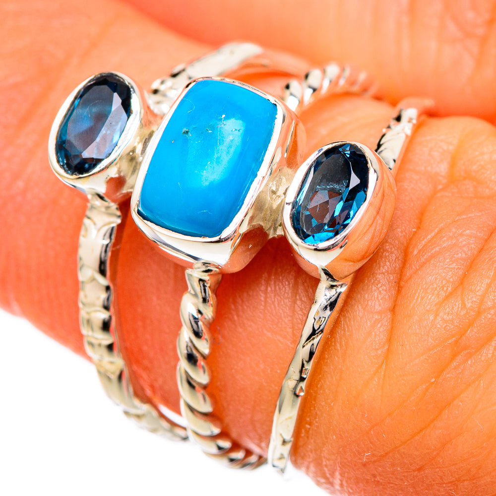 Chrysocolla Rings handcrafted by Anasilvercos - RING104724