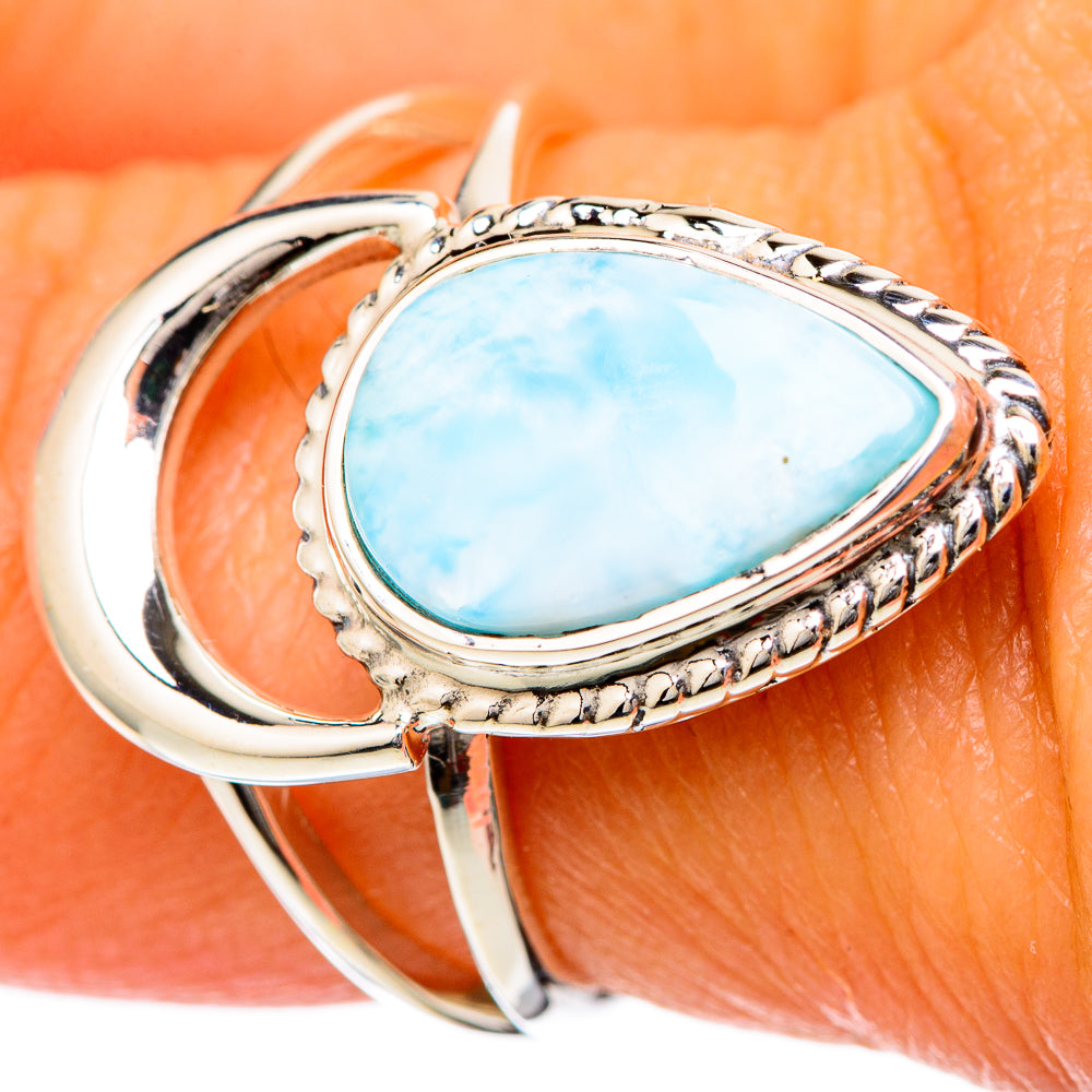Larimar Rings handcrafted by Anasilvercos - RING104726