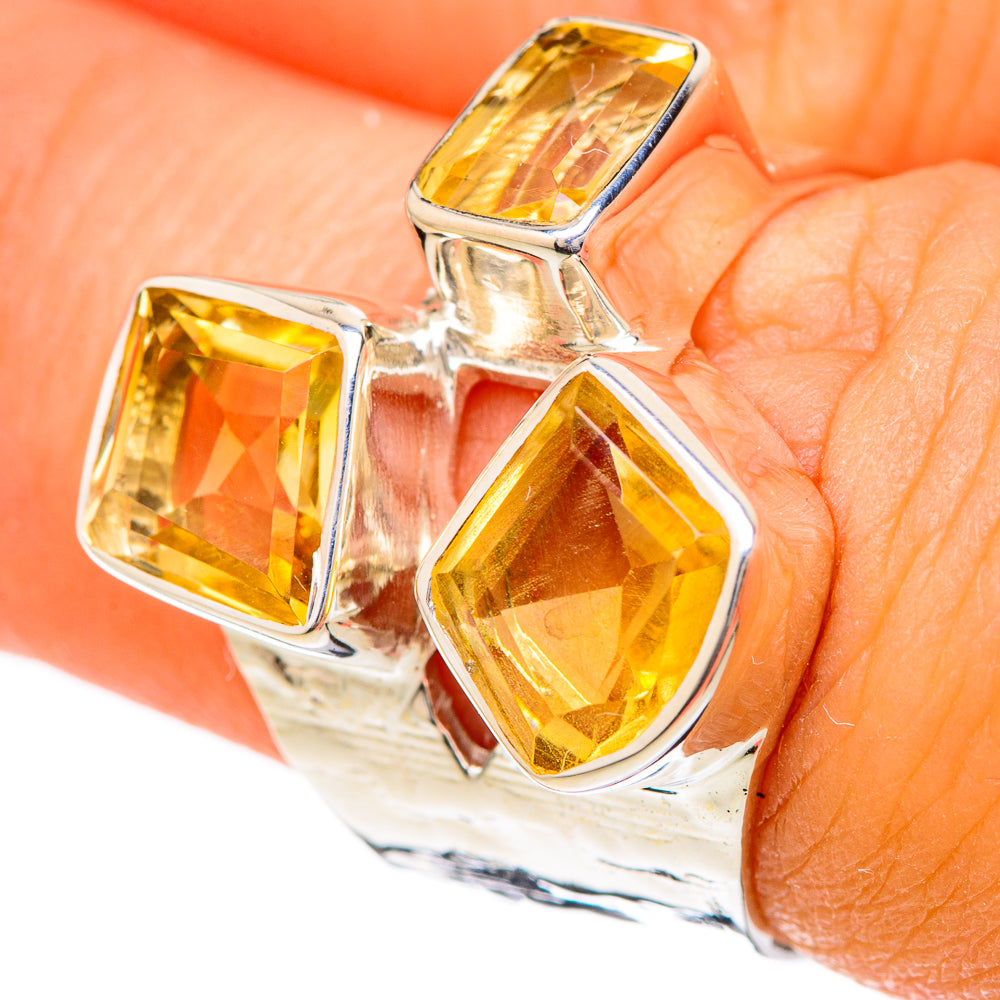 Citrine Rings handcrafted by Anasilvercos - RING104731