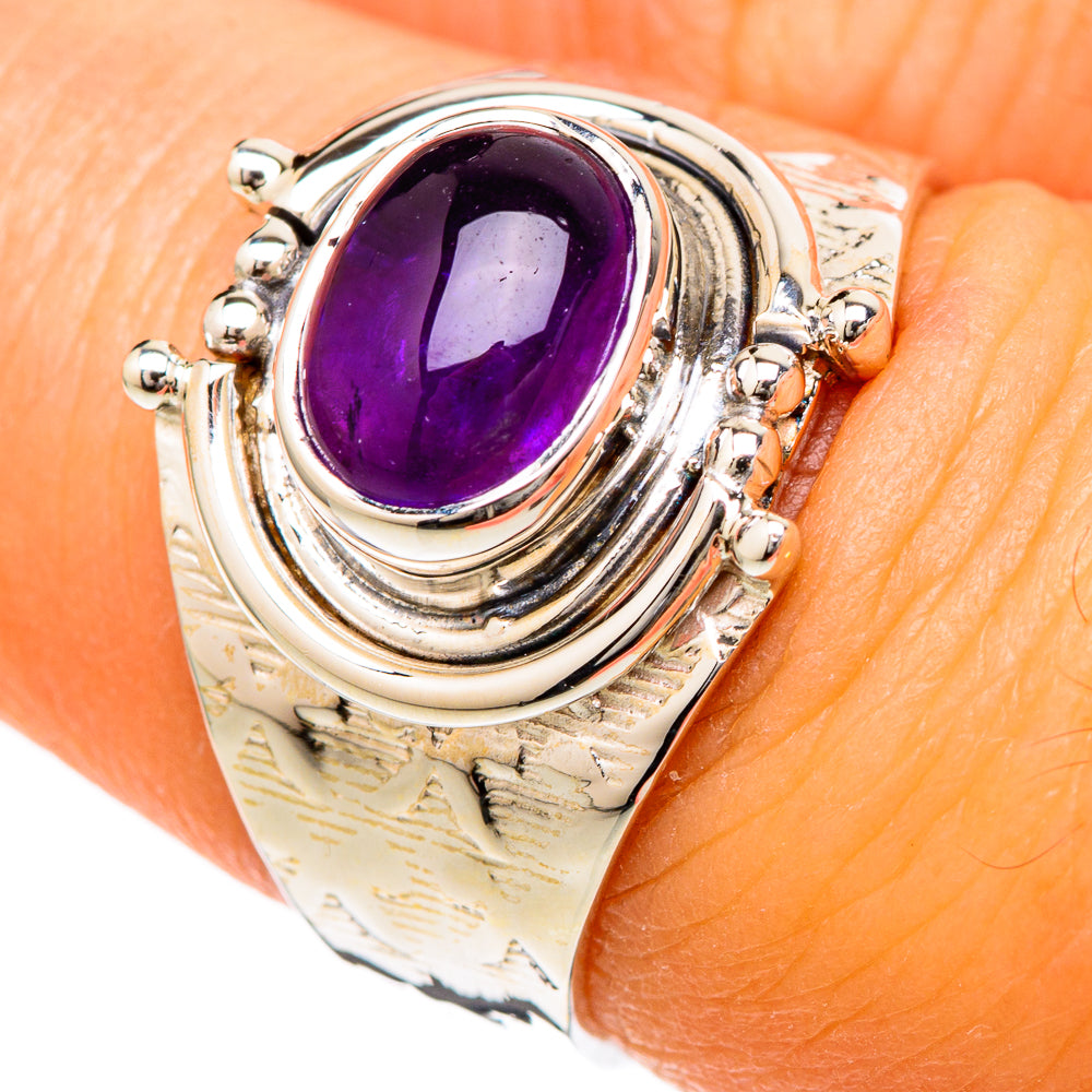 Amethyst Rings handcrafted by Anasilvercos - RING104739