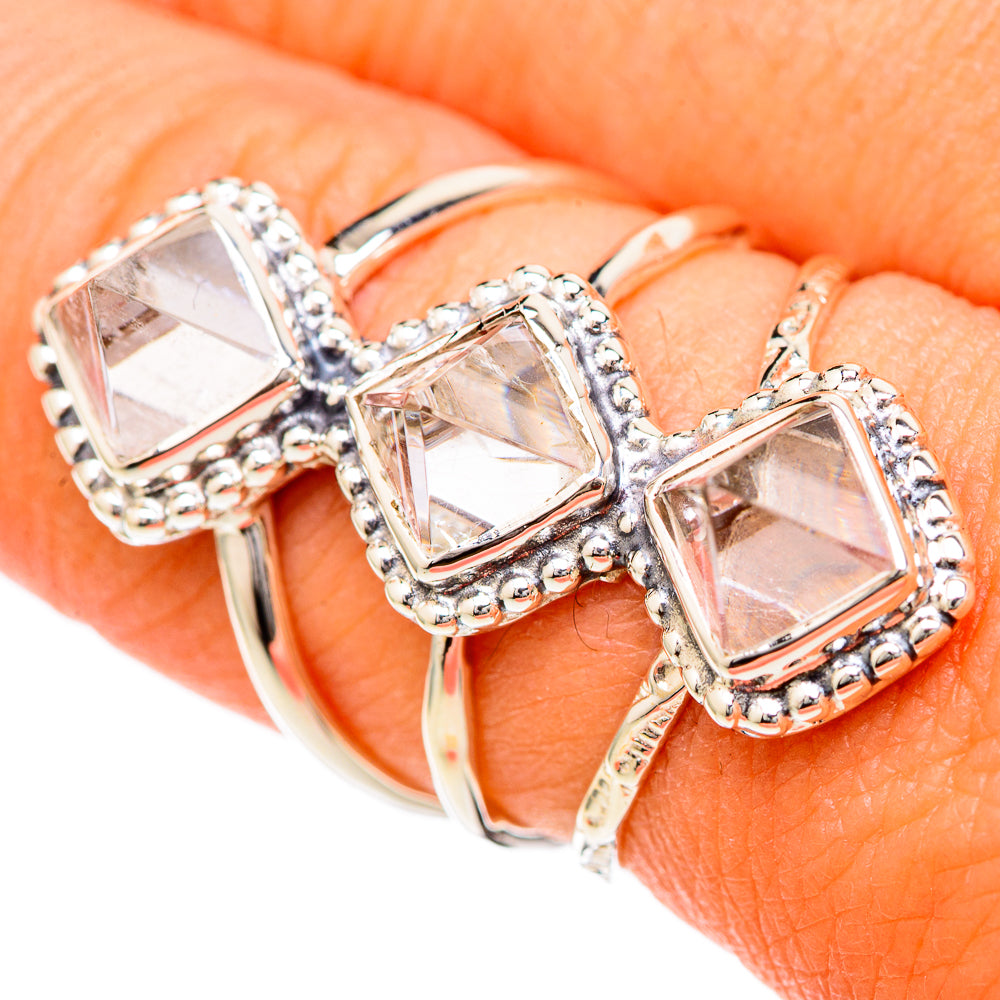 White Quartz Rings handcrafted by Anasilvercos - RING104749