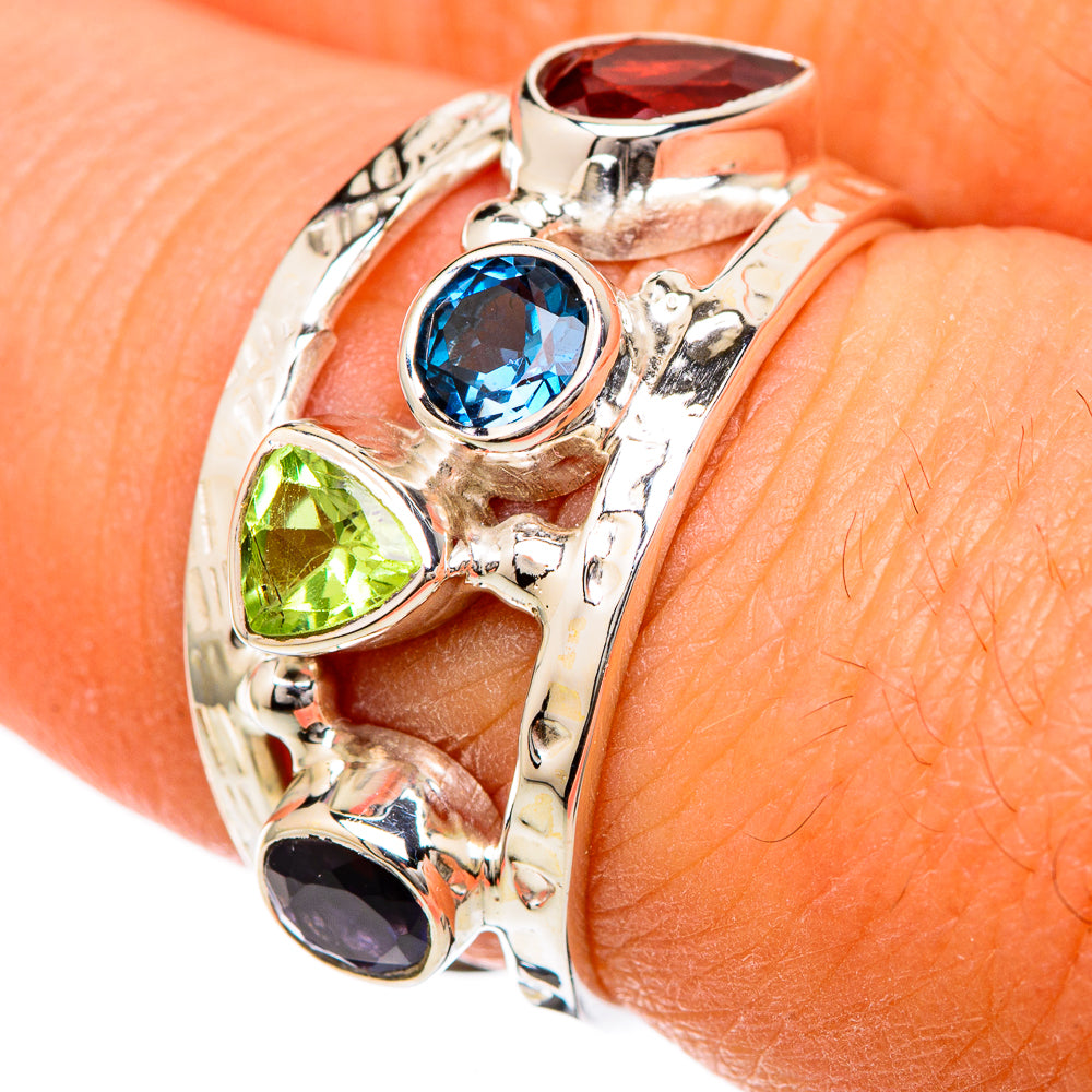 Garnet Rings handcrafted by Anasilvercos - RING104751