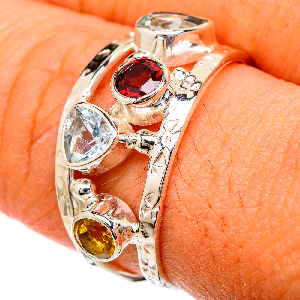 Garnet Rings handcrafted by Anasilvercos - RING104752