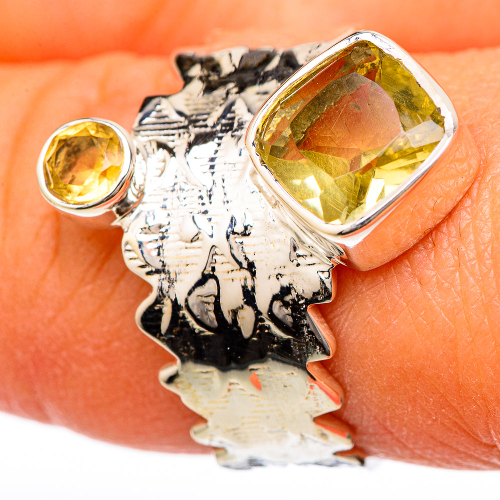 Citrine Rings handcrafted by Anasilvercos - RING104753