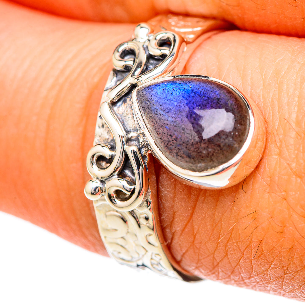 Labradorite Rings handcrafted by Anasilvercos - RING104757