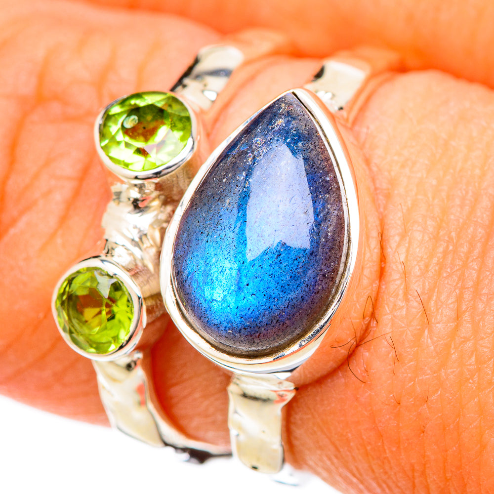 Labradorite Rings handcrafted by Anasilvercos - RING104758
