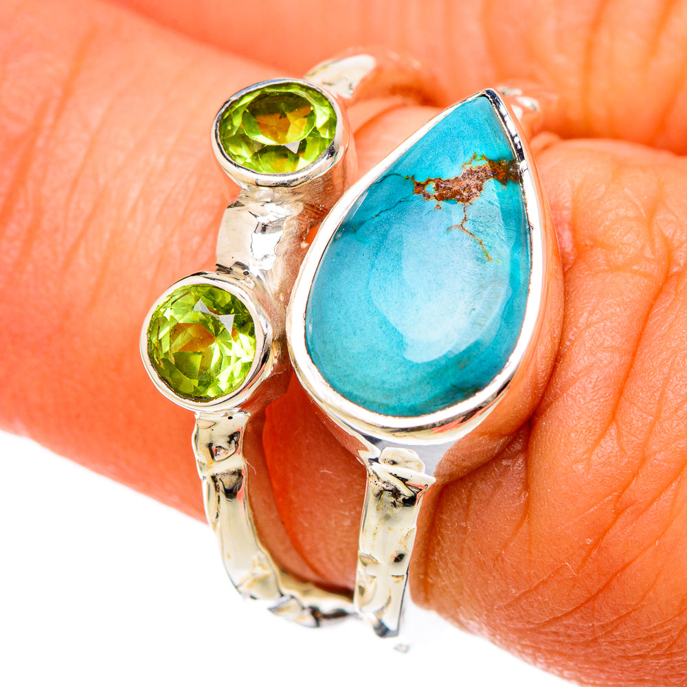 Tibetan Turquoise Rings handcrafted by Anasilvercos - RING104762
