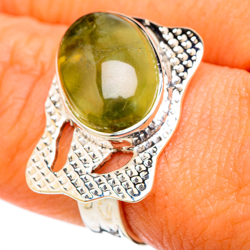 Prehnite Rings handcrafted by Anasilvercos - RING104769