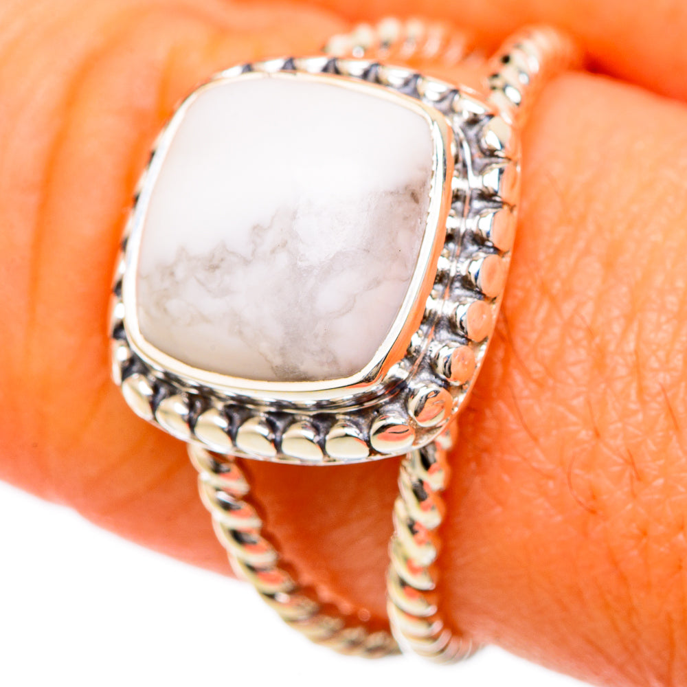 Howlite Rings handcrafted by Anasilvercos - RING104793