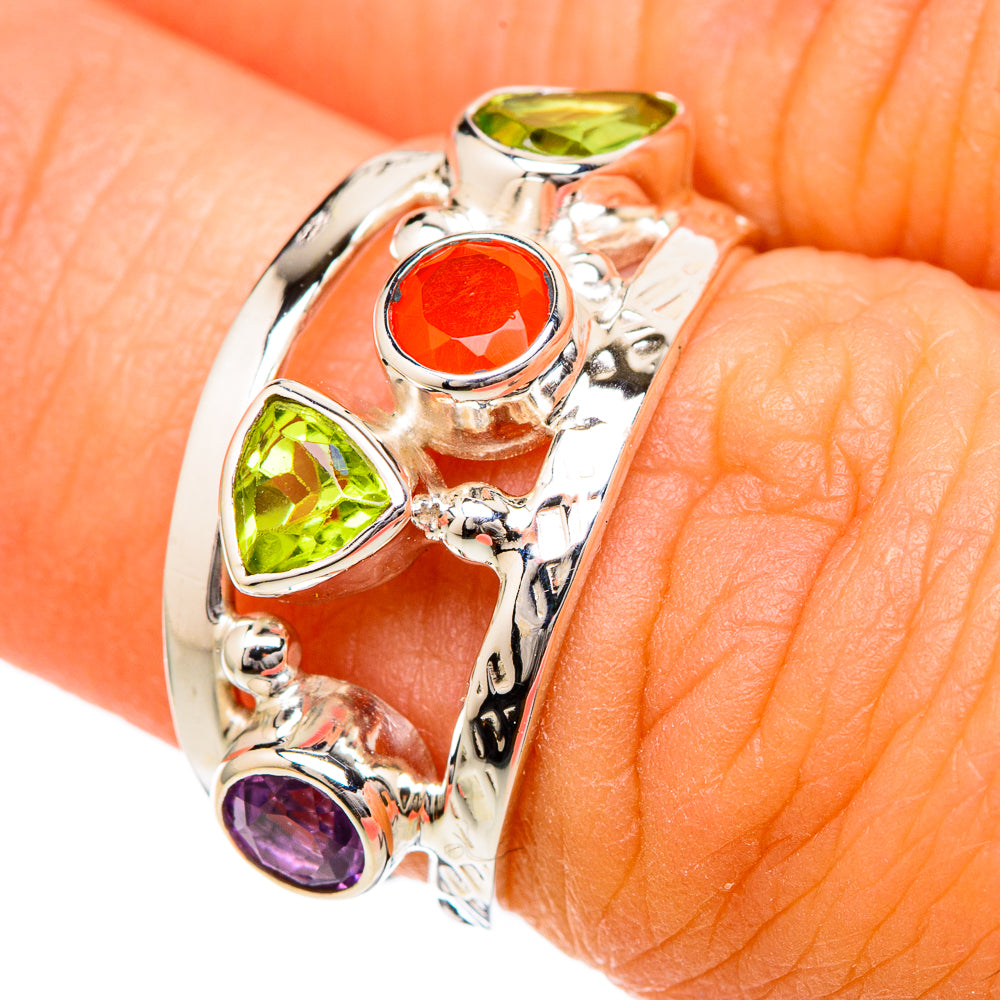 Peridot Rings handcrafted by Anasilvercos - RING104795