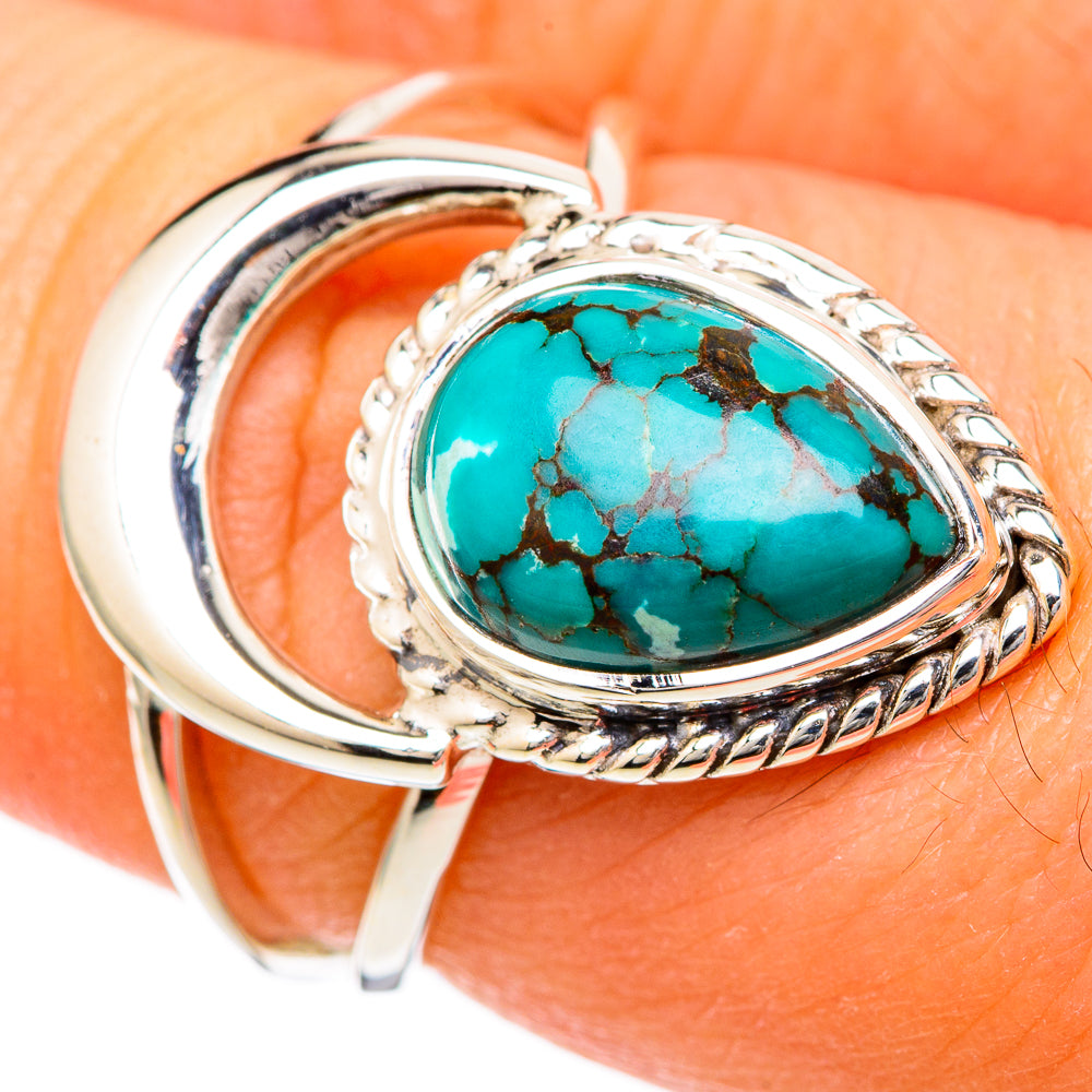 Tibetan Turquoise Rings handcrafted by Anasilvercos - RING104800