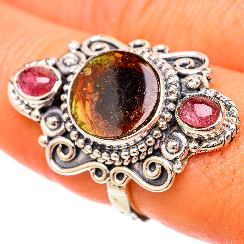 Watermelon Tourmaline Rings handcrafted by Anasilvercos - RING104832