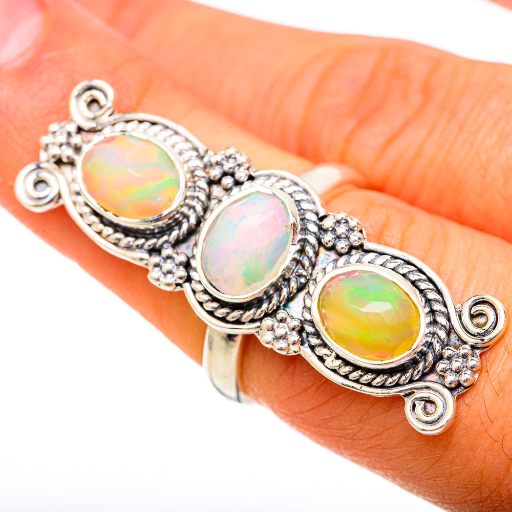 Ethiopian Opal Rings handcrafted by Anasilvercos - RING104838