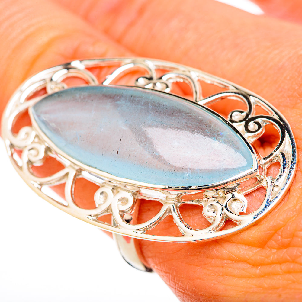 Aquamarine Rings handcrafted by Anasilvercos - RING104840