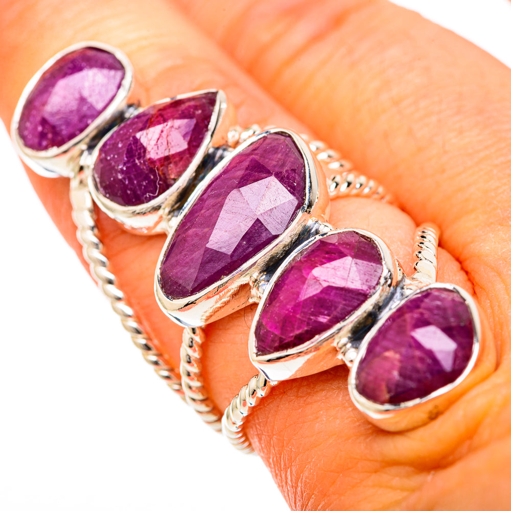 Ruby Fuchsite Rings handcrafted by Anasilvercos - RING104852