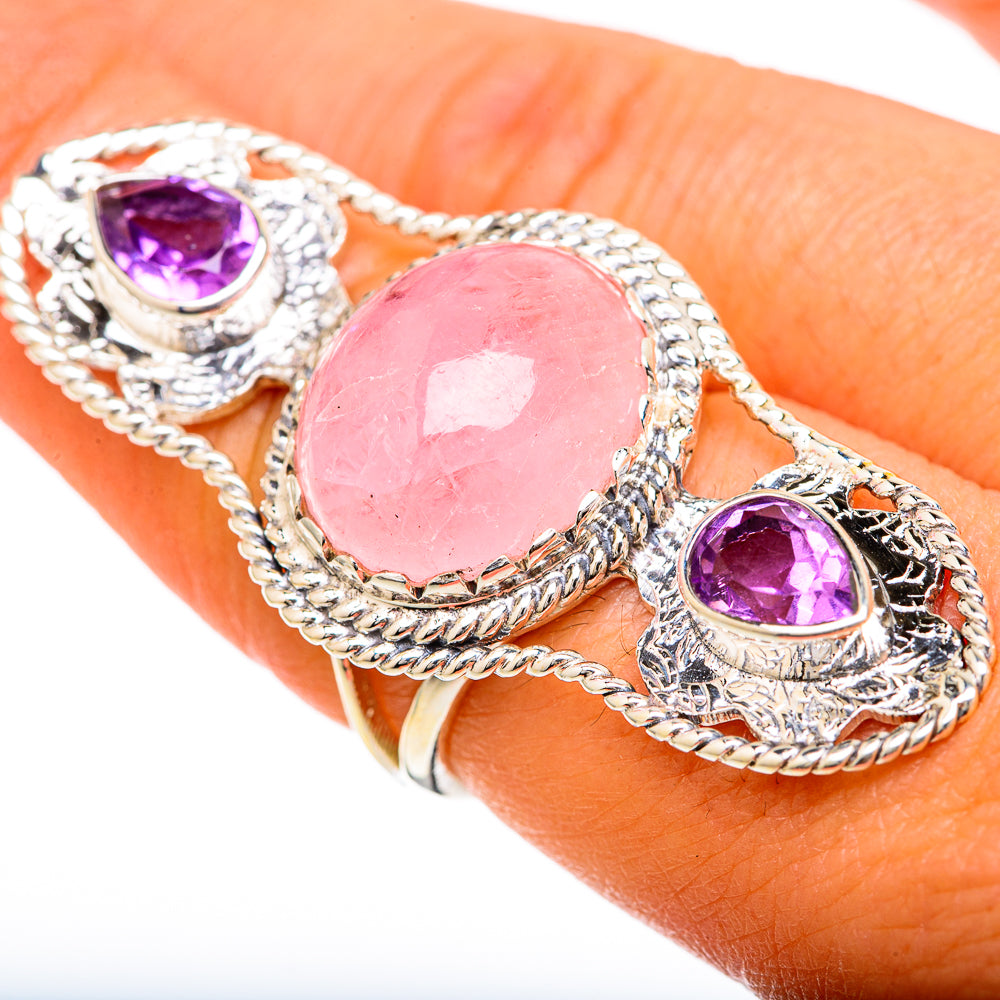 Morganite Rings handcrafted by Anasilvercos - RING104867