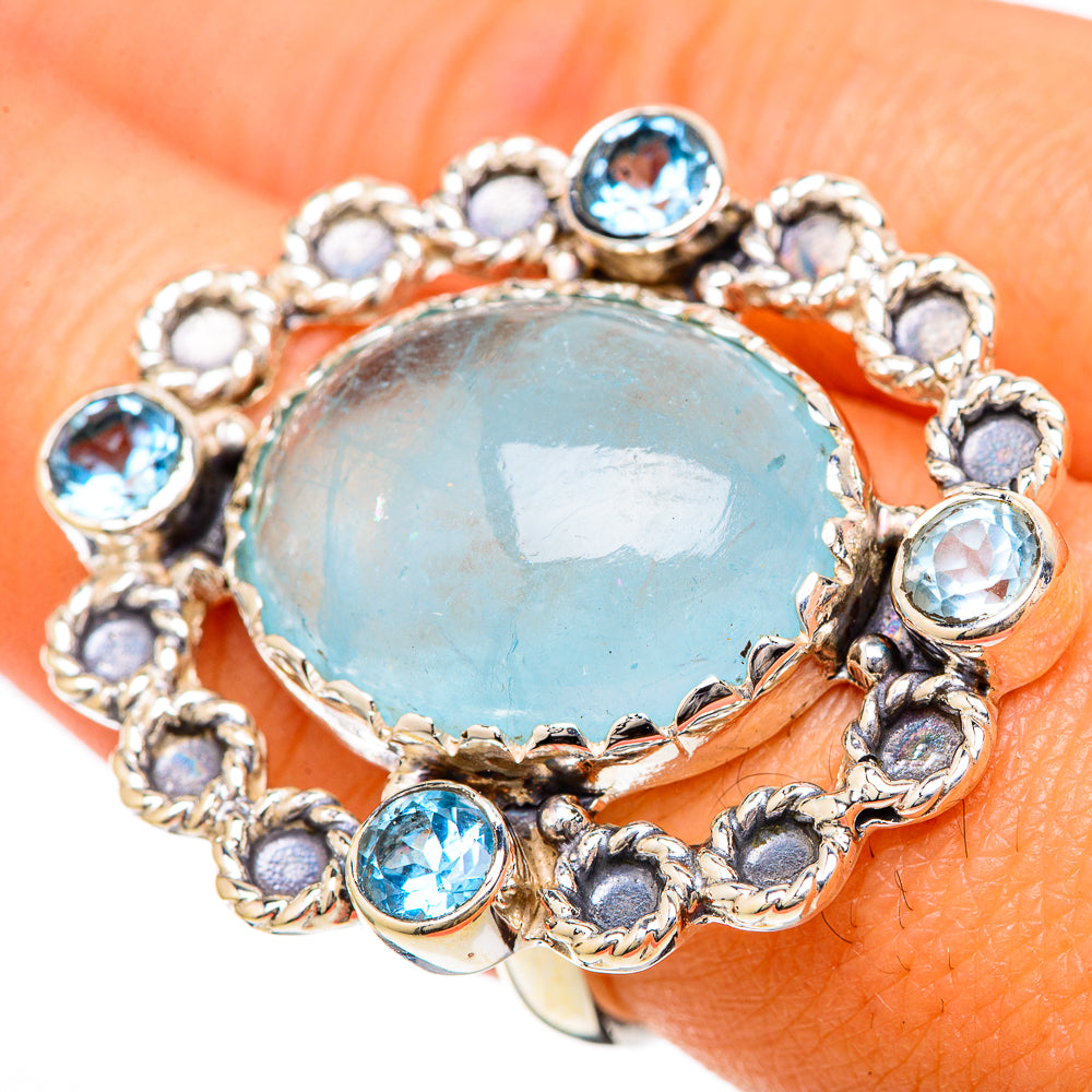 Larimar Rings handcrafted by Anasilvercos - RING104878
