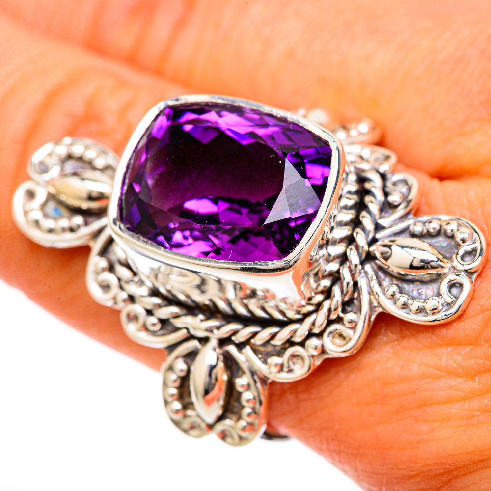 Amethyst Rings handcrafted by Anasilvercos - RING104889