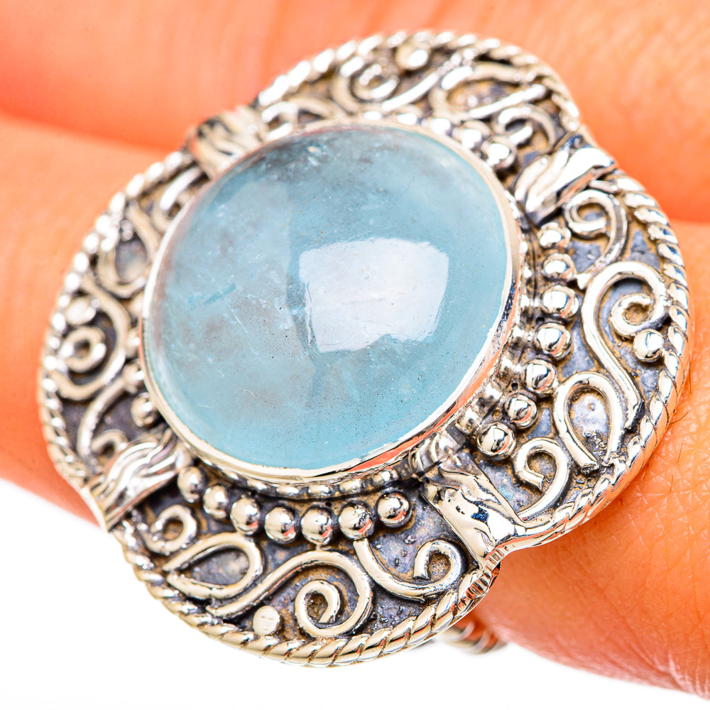 Aquamarine Rings handcrafted by Anasilvercos - RING104910