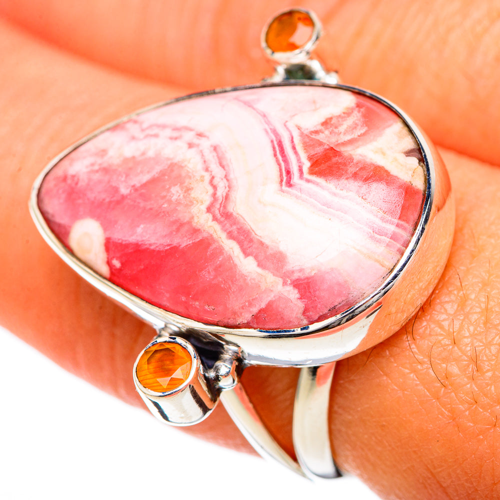 Rhodochrosite Rings handcrafted by Anasilvercos - RING104917