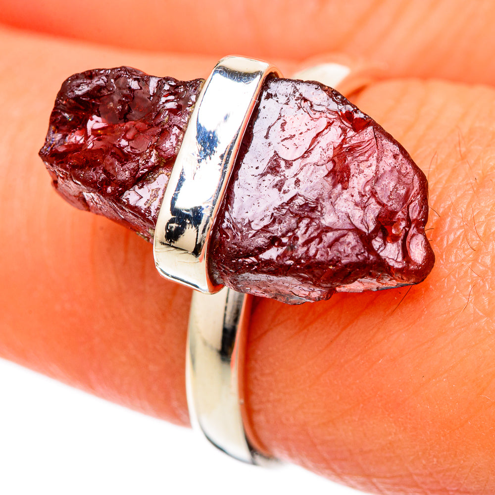 Garnet Rings handcrafted by Anasilvercos - RING104918