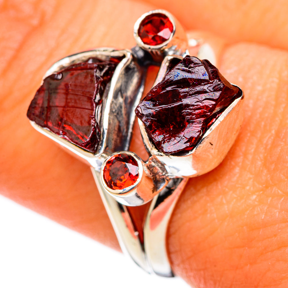 Garnet Rings handcrafted by Anasilvercos - RING104919