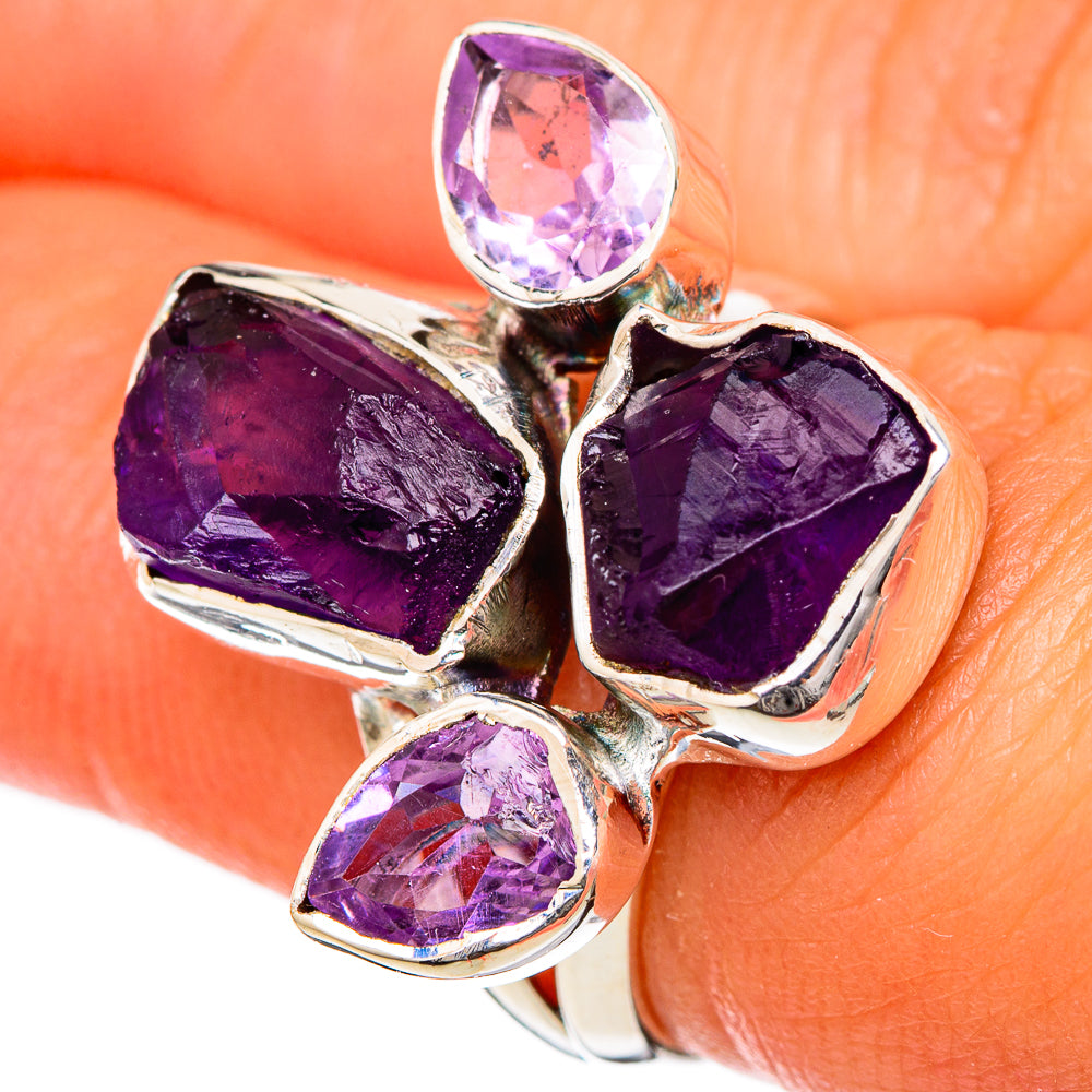 Amethyst Rings handcrafted by Anasilvercos - RING104922