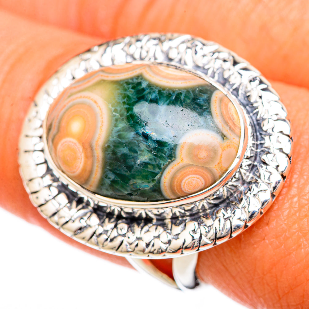 Ocean Jasper Rings handcrafted by Anasilvercos - RING104930