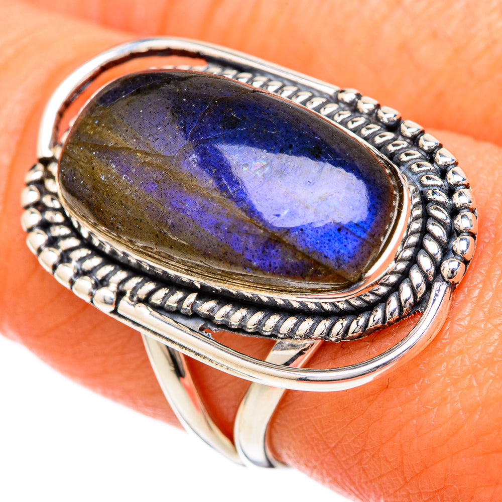 Labradorite Rings handcrafted by Anasilvercos - RING104935