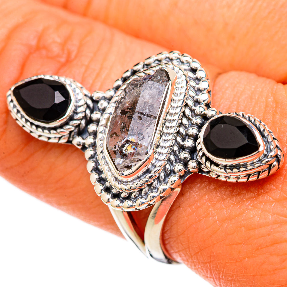 Herkimer Diamond Rings handcrafted by Anasilvercos - RING104958