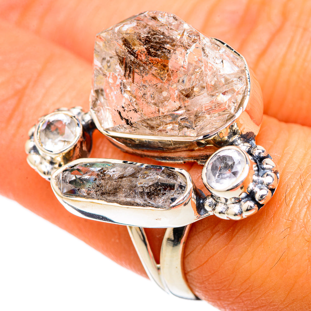 Herkimer Diamond Rings handcrafted by Anasilvercos - RING104961