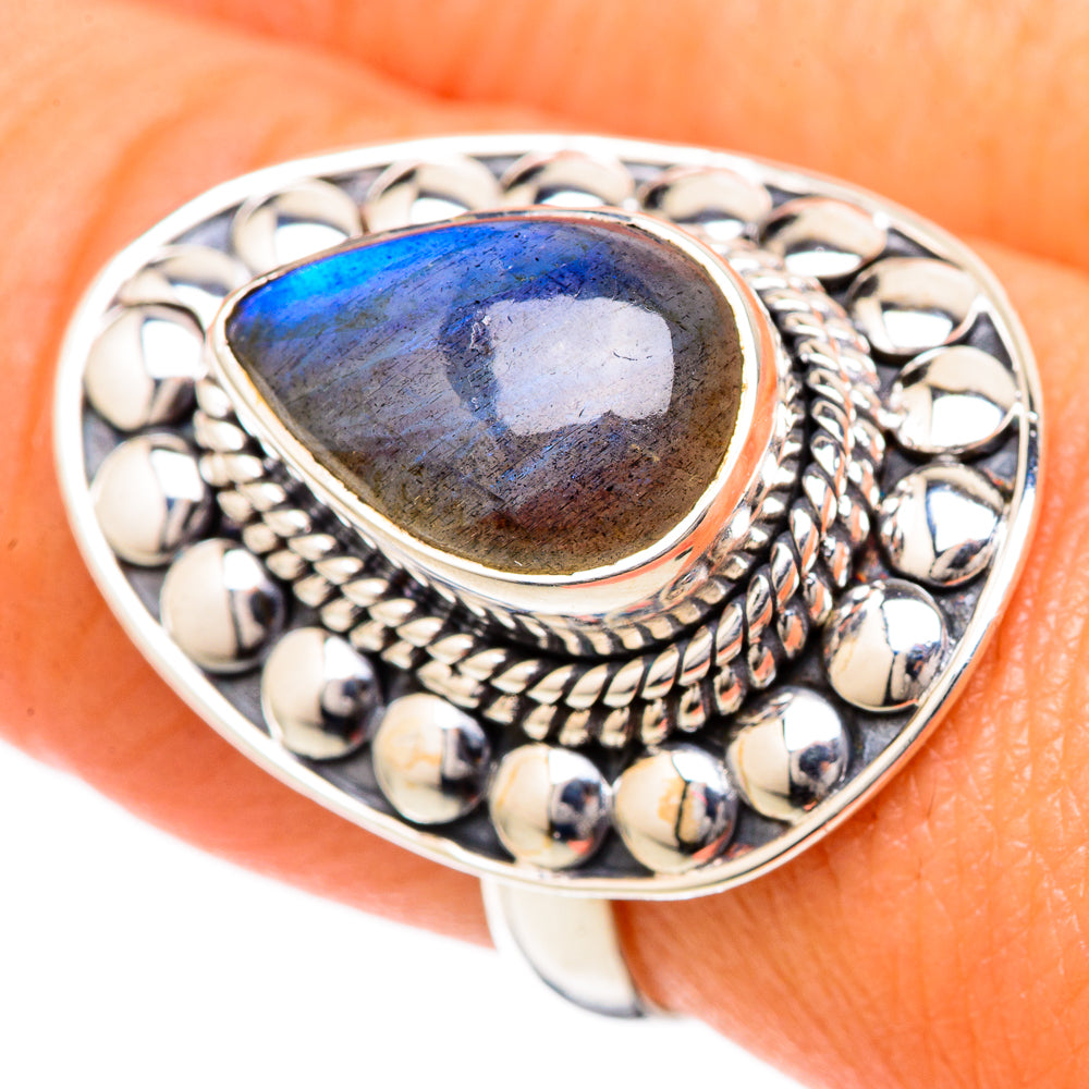 Labradorite Rings handcrafted by Anasilvercos - RING104970