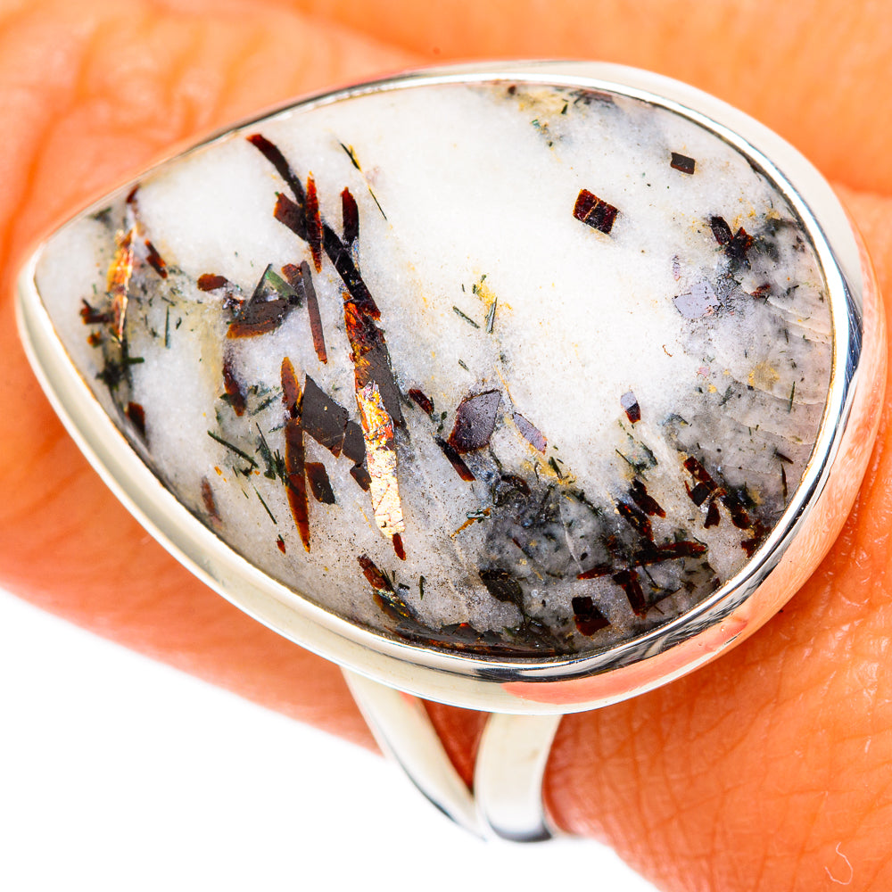 Astrophyllite Rings handcrafted by Anasilvercos - RING104978