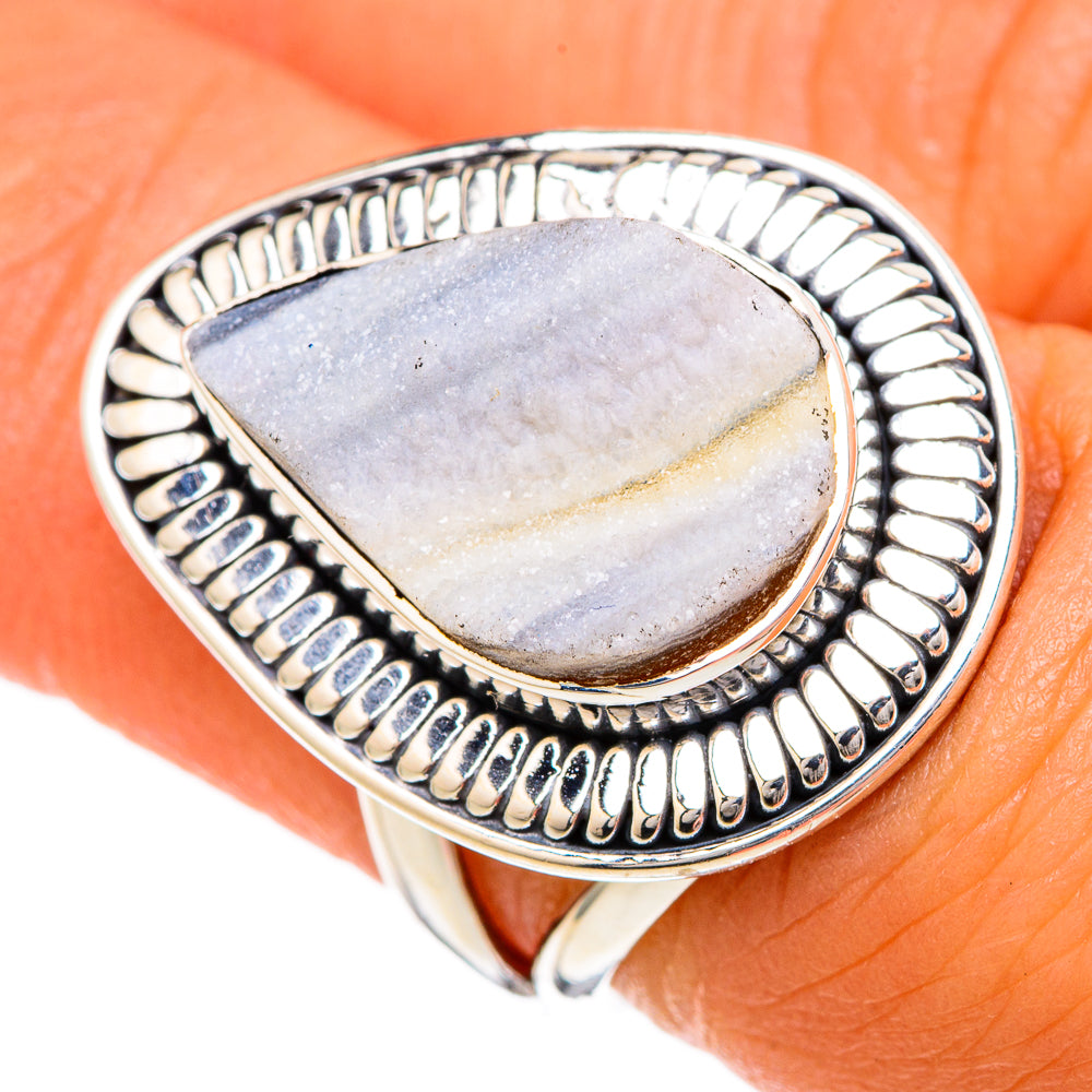 Desert Druzy Rings handcrafted by Anasilvercos - RING104995