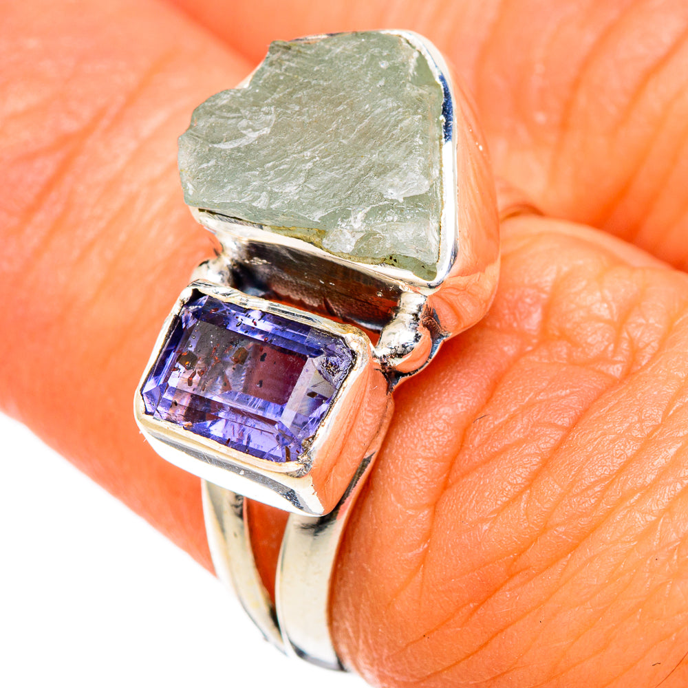 Aquamarine Rings handcrafted by Anasilvercos - RING104999