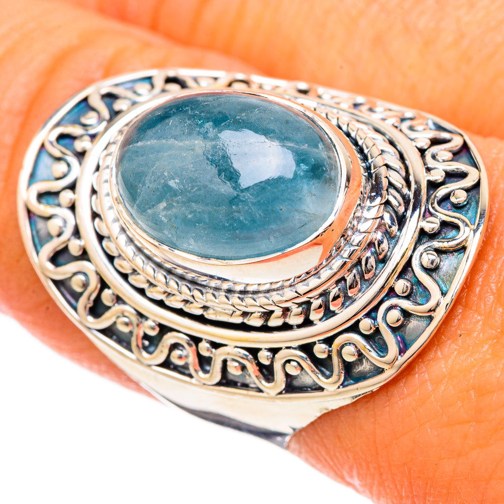 Aquamarine Rings handcrafted by Anasilvercos - RING105000