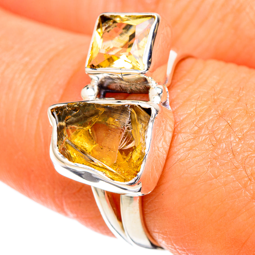 Citrine Rings handcrafted by Anasilvercos - RING105009