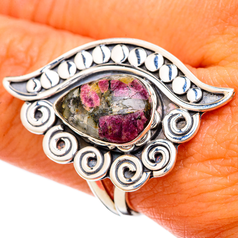 Russian Eudialyte Rings handcrafted by Anasilvercos - RING105013