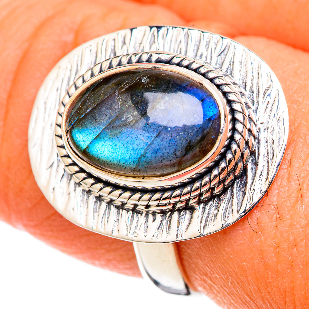 Labradorite Rings handcrafted by Anasilvercos - RING105020