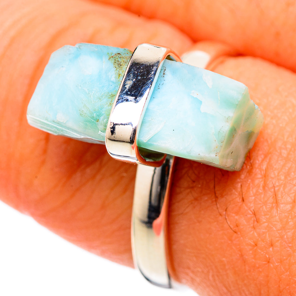 Larimar Rings handcrafted by Anasilvercos - RING105021