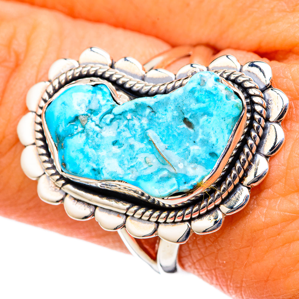 Chrysocolla Rings handcrafted by Anasilvercos - RING105022