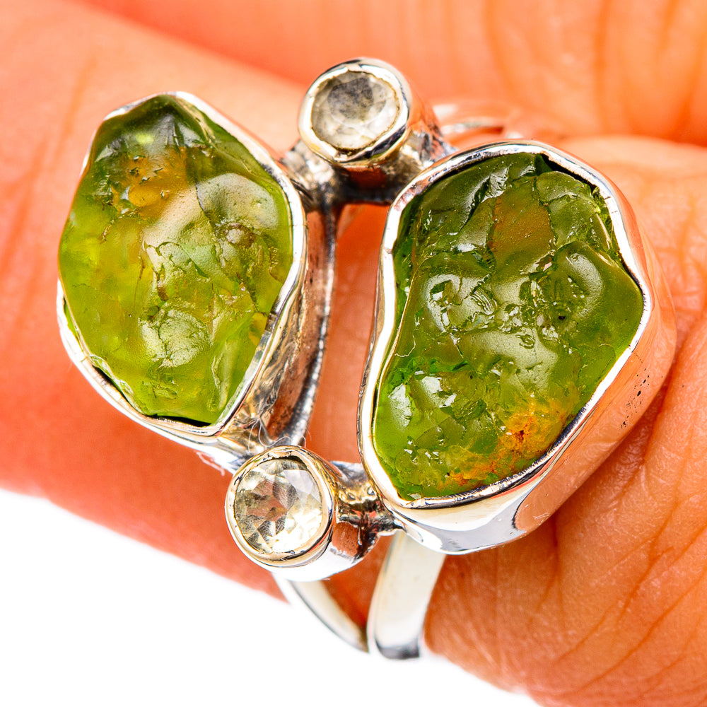 Peridot Rings handcrafted by Anasilvercos - RING105024