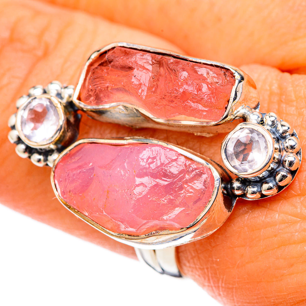 Morganite Rings handcrafted by Anasilvercos - RING105031