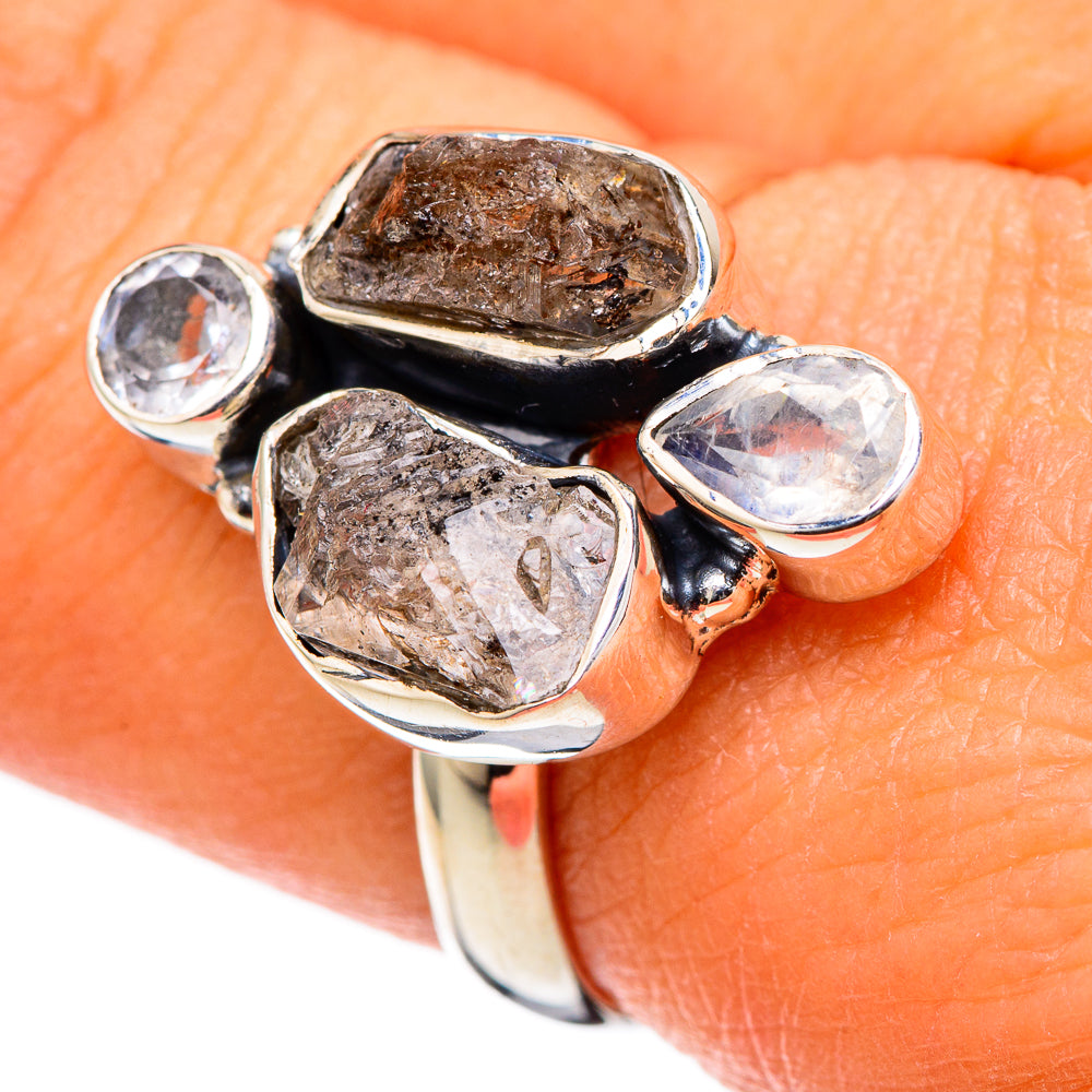 Herkimer Diamond Rings handcrafted by Anasilvercos - RING105039